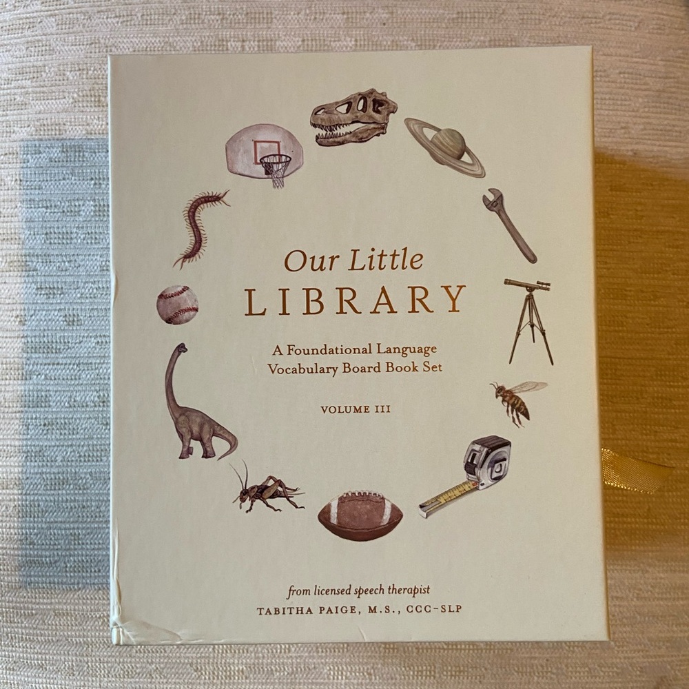 Our Little Library Vocabulary Board Book Set by Tabitha Paige